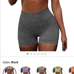 HIGH WAISTED YOGA SHORTS